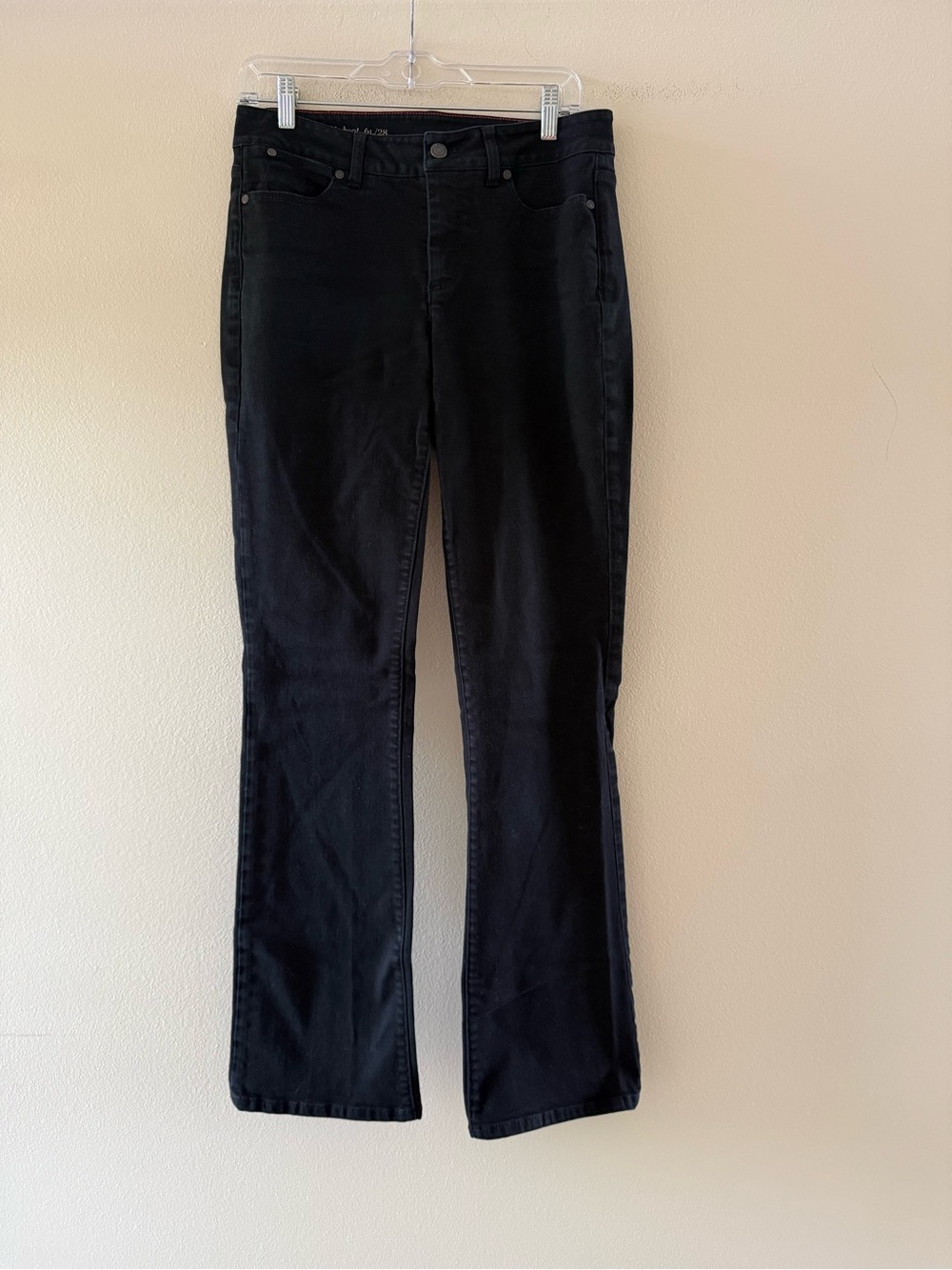 Talbots Women’s Curvy Boot Black Denim Jeans 6L/28